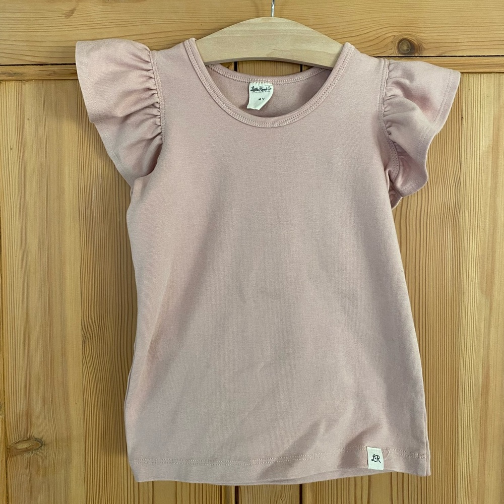 Pale Pink LuLu & Roo Girls Shirt